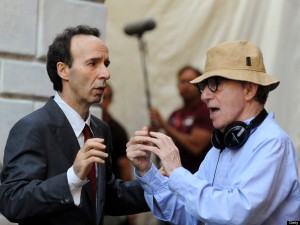 Woody Allen & Roberto Benigni [PHOTO: TIZIANA FABI/AFP/Getty Images]