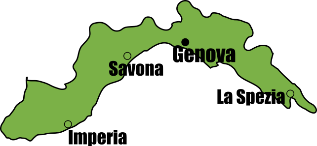 Liguria Map | Tour Italy Now