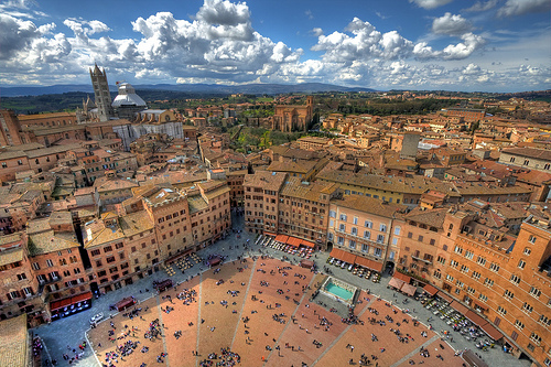 The colorful city of Siena