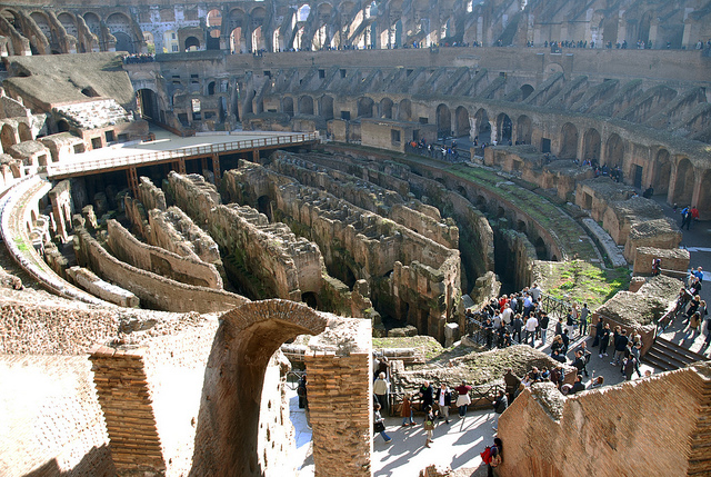 underground chambers, Colosseum, Rome