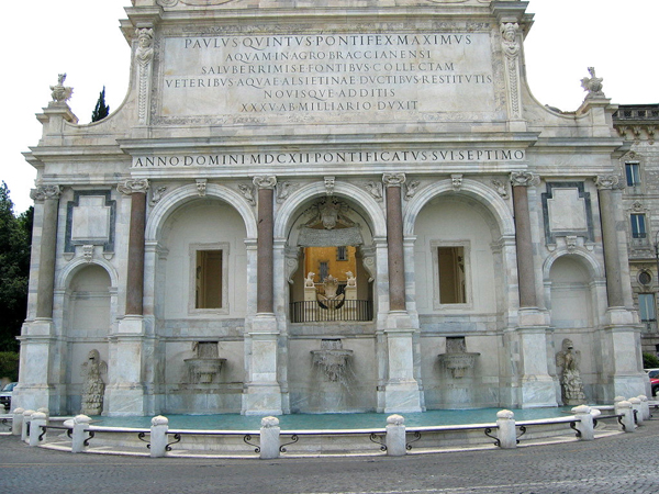 Fontana dell'Acqua Paola gianicolo rome