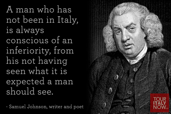 Italy quote Samuel Johnson