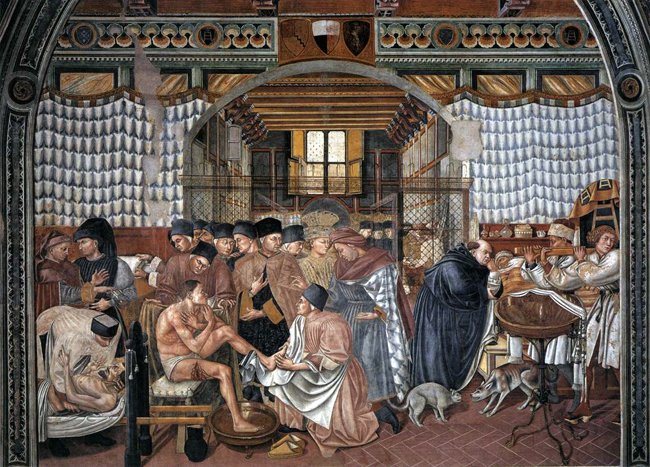 siena-italy-travel-guide-santa-maria-della-scala-Domenico_di_Bartolo-pilgrims-fresco