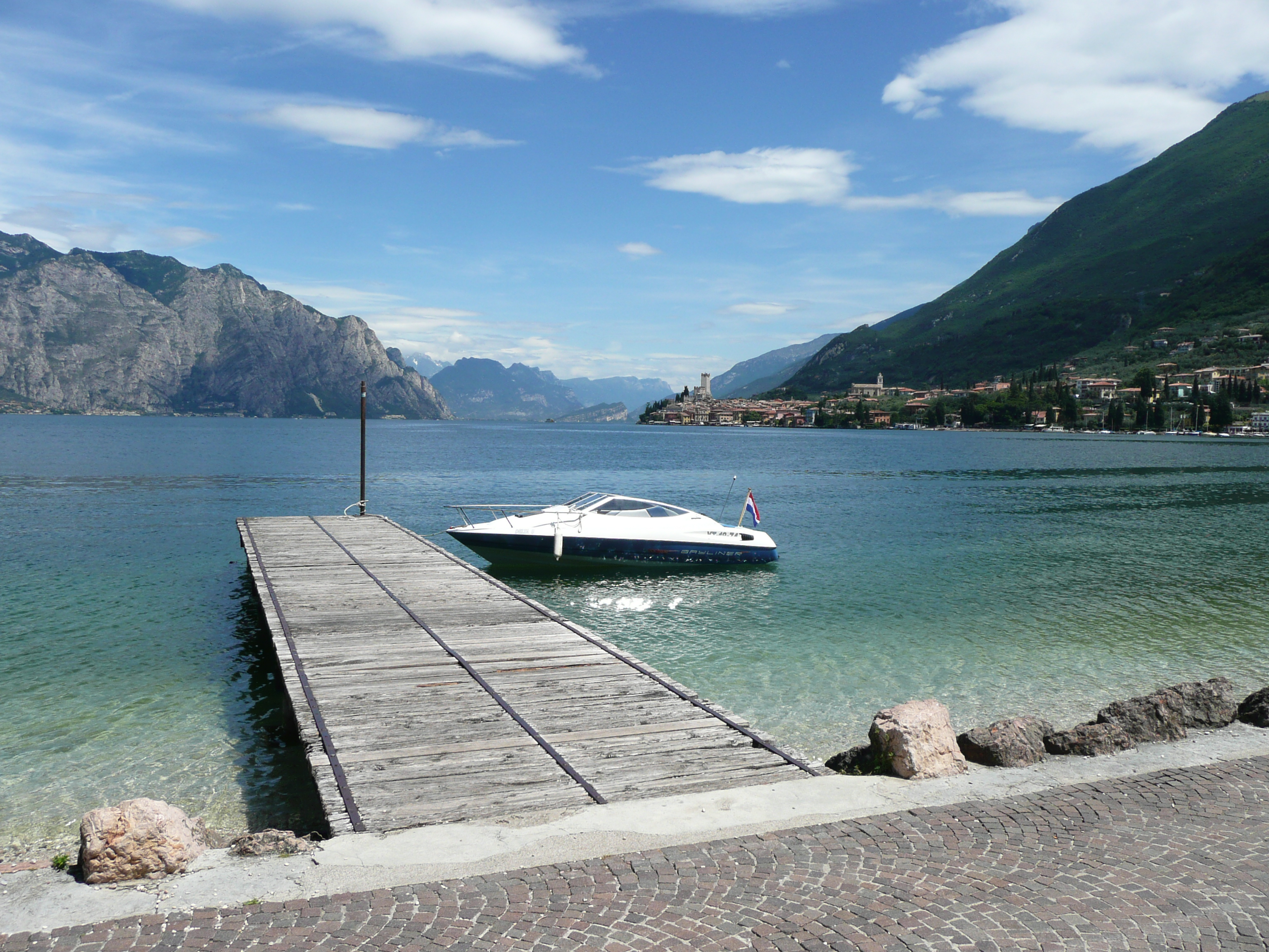 View of Malcesine across Lake Garda